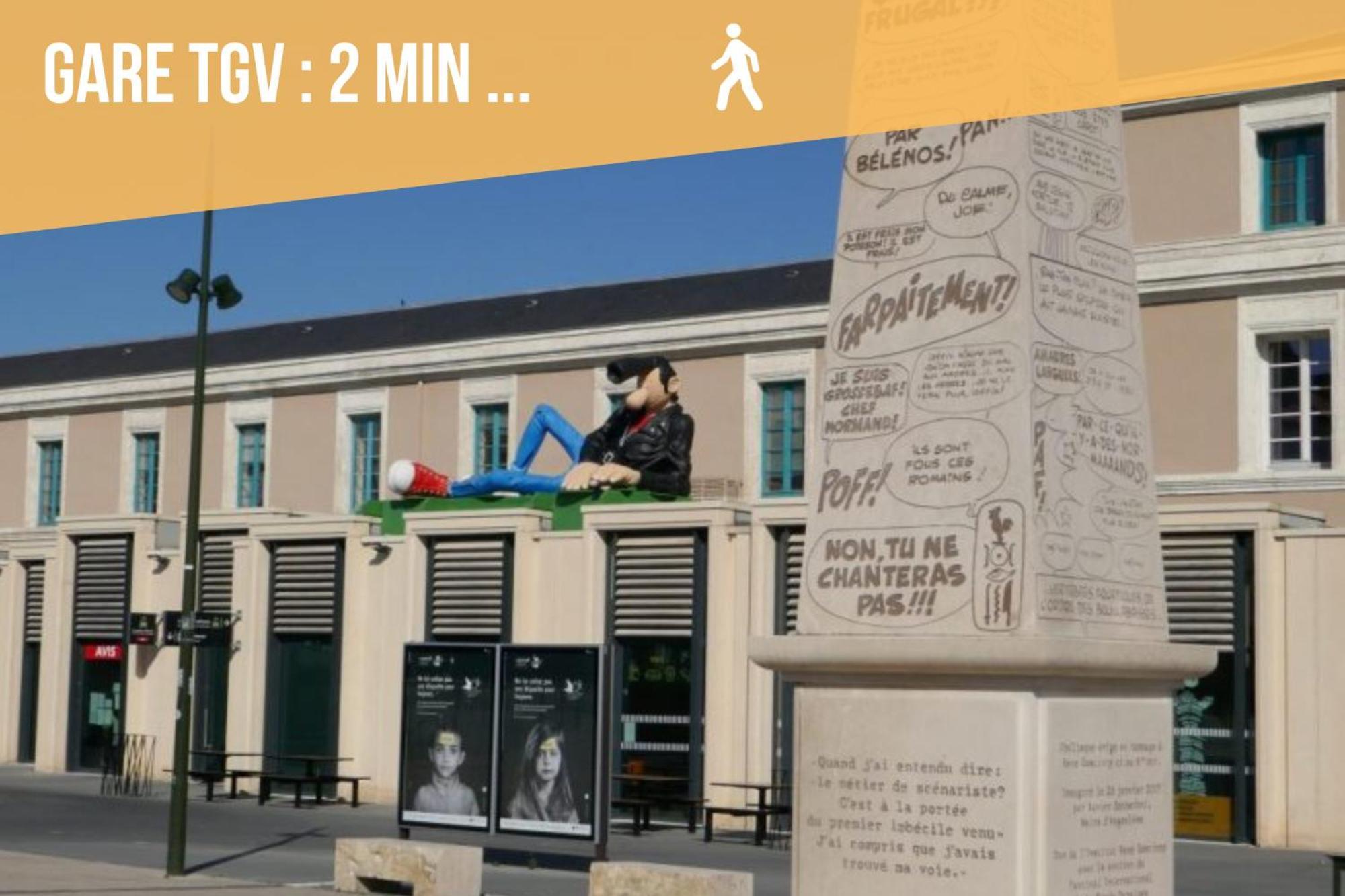Appart Proche Gare Tgv Angouleme Deco Theme Bande Dessinee Bagian luar foto