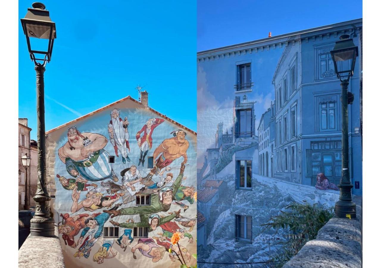 Appart Proche Gare Tgv Angouleme Deco Theme Bande Dessinee Bagian luar foto